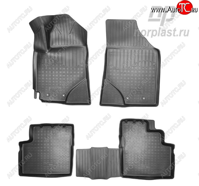 2 679 р. Коврики салонные Noplast  Geely Emgrand EC7 (2018-2020) седан 2-ой рестайлинг  с доставкой в г. Кемерово