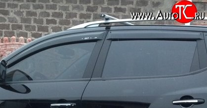 4 199 р. Комплект дефлекторов окон (ветровиков) 4 шт. Cross SIM Geely Emgrand X7 дорестайлинг (2011-2015)  с доставкой в г. Кемерово