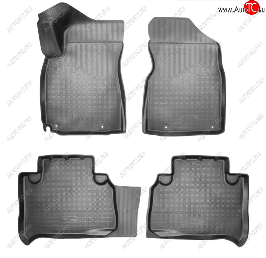 2 769 р. Коврики салонные Noplast  Geely Emgrand X7 (2019-2021) 2-ой рестайлинг (Цвет: черный)  с доставкой в г. Кемерово