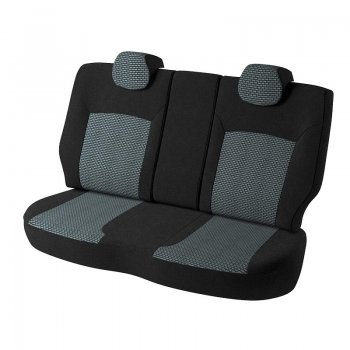 5 749 р. Чехлы для сидений Дублин (жаккард) Geely Emgrand EC7 седан дорестайлинг (2009-2016) (Черный, вставка Сеул серый)  с доставкой в г. Кемерово. Увеличить фотографию 3