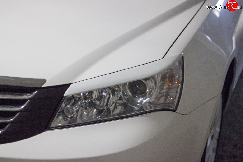 889 р. Реснички на фары Кураж  Geely Emgrand EC7 (2009-2016) седан дорестайлинг (Неокрашенные)  с доставкой в г. Кемерово