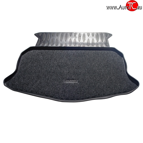 1 249 р. Коврик в багажник Aileron (полиуретан, покрытие Soft)  Geely Emgrand EC7 (2009-2016) хэтчбек  с доставкой в г. Кемерово