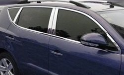 3 799 р. Цетральные накладки на стойки дверей СТ Geely GX7 (2011-2015) (Неокрашенные)  с доставкой в г. Кемерово. Увеличить фотографию 2