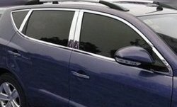 2 849 р. Нижние накладки на двери СТ Geely GX7 (2011-2015) (Неокрашенные)  с доставкой в г. Кемерово. Увеличить фотографию 2