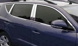 4 749 р. Верхние накладки на двери СТ Geely GX7 (2011-2015) (Неокрашенные)  с доставкой в г. Кемерово. Увеличить фотографию 2