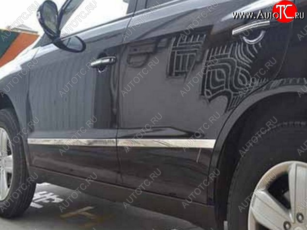6 449 р. Молдинги CT Geely GX7 (2011-2015) (Неокрашенные)  с доставкой в г. Кемерово