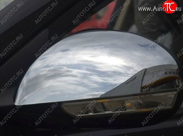 3 349 р. Накладки на зеркала СТ Geely GX7 (2011-2015) (Неокрашенные)  с доставкой в г. Кемерово