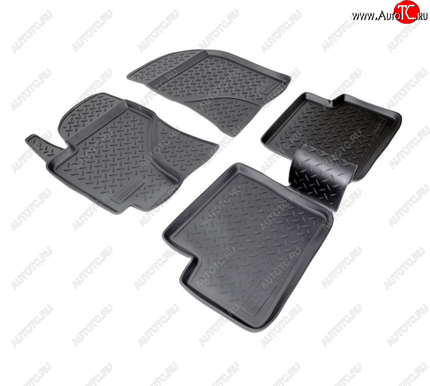 2 659 р. Комплект салонных ковриков Norplast Unidec Geely Vision FC1 (2006-2014) (Цвет: черный)  с доставкой в г. Кемерово