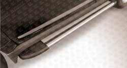 Алюминиевые пороги Slitkoff Luxe Silver Great Wall Hover H3 (2014-2016)  рестайлинг