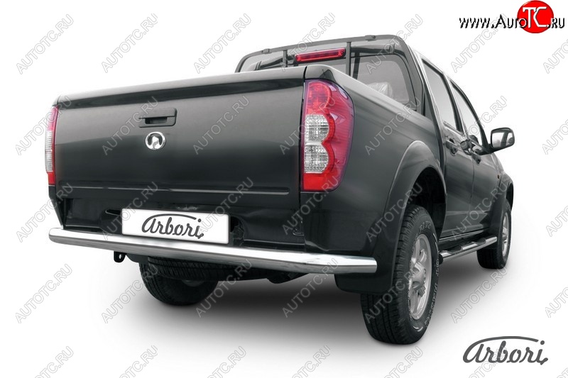 13 769 р. Защита заднего бампера Arbori (нержавейка, 1 труба d76 mm). Great Wall Wingle 5 (2011-2017)  с доставкой в г. Кемерово