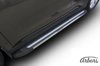 12 509 р. Порожки для ног Arbori Luxe Black Haval H2 (2014-2021)  с доставкой в г. Кемерово. Увеличить фотографию 2