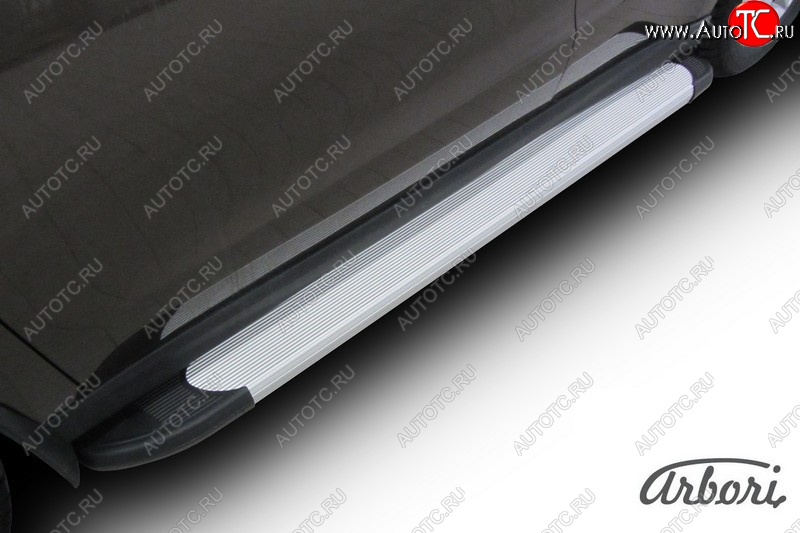 10 979 р. Порожки для ног Arbori Optima Silver Haval H2 (2014-2021)  с доставкой в г. Кемерово