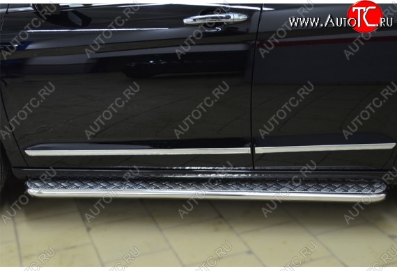 35 549 р. Широкая защита порогов с трубой диаметром 42 мм SLITKOFF v3 Haval H6 (2013-2020)  с доставкой в г. Кемерово