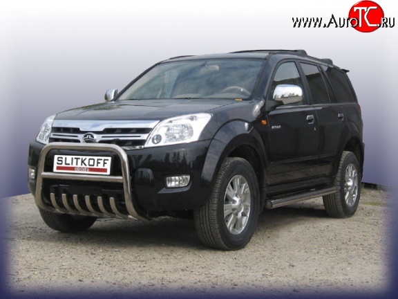 30 749 р. Усиленная защита переднего бампера с защитой картера Slitkoff  Great Wall Hover (2010-2014)  1-ый рестайлинг  с доставкой в г. Кемерово