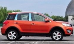 3 799 р. Накладки на центральные стойки дверей СТ Great Wall Hover M4 (2012-2016) (Неокрашенные)  с доставкой в г. Кемерово. Увеличить фотографию 2