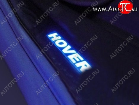 4 299 р. Накладки на порожки автомобиля СТ v2 Great Wall Hover M4 (2012-2016)  с доставкой в г. Кемерово
