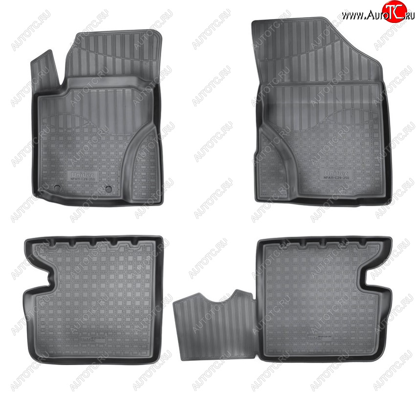 2 359 р. Комплект салонных ковриков Norplast Unidec  Great Wall Hover M4 (2012-2016) (Цвет: черный)  с доставкой в г. Кемерово