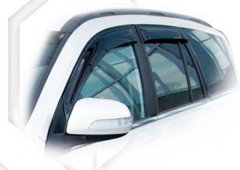 Дефлектора окон CA-Plastiс Great Wall Hover  дорестайлинг (2006-2010) (Classic полупрозрачный, Без хром.молдинга)