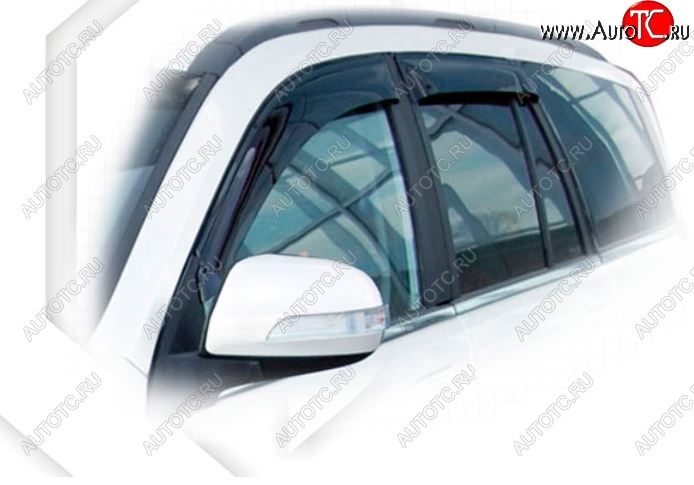 2 159 р. Дефлектора окон CA-Plastiс Great Wall Hover H3  дорестайлинг (2010-2014) (Classic полупрозрачный, Без хром.молдинга, Крепление только на скотч)  с доставкой в г. Кемерово