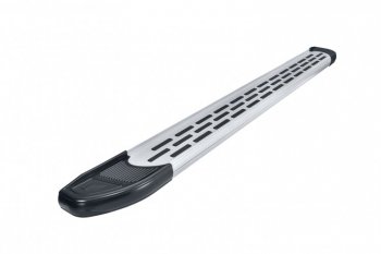 17 399 р. Пороги алюминиевые Slitkoff  Great Wall Hover H5 (2010-2017) (Premium Silver )  с доставкой в г. Кемерово. Увеличить фотографию 3