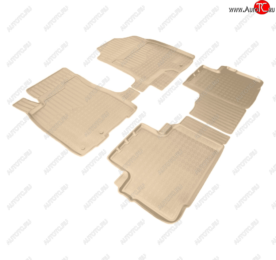 2 989 р. Коврики салона Norplast Unidec  Great Wall Hover H6 (2012-2016) (Цвет: бежевый)  с доставкой в г. Кемерово