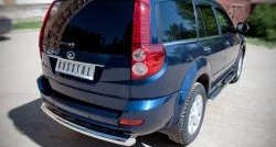 14 999 р. Одинарная защита заднего бампера из трубы диаметром 76 мм SLITKOFF  Great Wall Hover H5 (2010-2017)  с доставкой в г. Кемерово. Увеличить фотографию 4