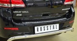 14 549 р. Одинарная защита заднего бампера из трубы диаметром 63 мм SLITKOFF Great Wall Hover H6 (2012-2016)  с доставкой в г. Кемерово. Увеличить фотографию 2