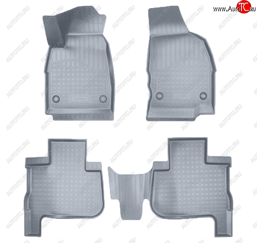 2 899 р. Коврики салона Norplast Unidec  Great Wall Wingle 7 (2018-2023) пикап (Цвет: серый)  с доставкой в г. Кемерово