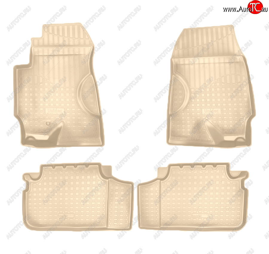 2 759 р. Коврики салона Norplast Unidec  Haima 7  S3 (2013-2016) (Цвет: бежевый)  с доставкой в г. Кемерово