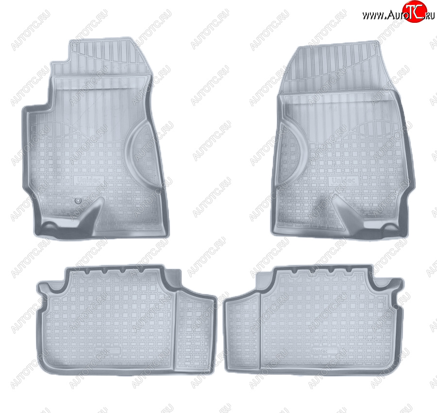 2 759 р. Коврики салона Norplast Unidec  Haima 7  S3 (2013-2016) (Цвет: серый)  с доставкой в г. Кемерово