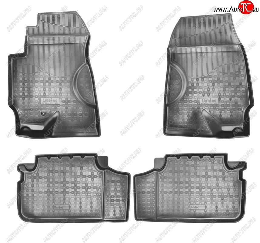 2 379 р. Комплект салонных ковриков Norplast Haima 7 S3 (2013-2016) (Цвет: черный)  с доставкой в г. Кемерово
