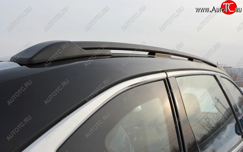 14 239 р. Рейлинги крыши АПС  Haval F7 (2018-2024)  дорестайлинг, рестайлинг (Черные, с черными поперечинами АЭРО, L1300)  с доставкой в г. Кемерово