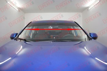 1 699 р. Водостоки (дефлектора) лобового стекла Стрелка 11 Haval F7x дорестайлинг (2019-2022)  с доставкой в г. Кемерово. Увеличить фотографию 4