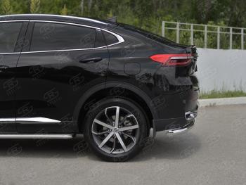 12 849 р. Защита заднего бампера (Ø63 мм, нержавейка) SLITKOFF  Haval F7x (2019-2022) дорестайлинг  с доставкой в г. Кемерово. Увеличить фотографию 4