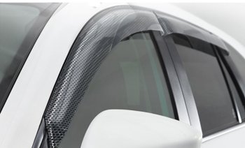 2 479 р. Дефлектора окон CA-Plastic  Haval F7x (2019-2022) дорестайлинг (Серия Art графит, Без хром молдинга)  с доставкой в г. Кемерово. Увеличить фотографию 2