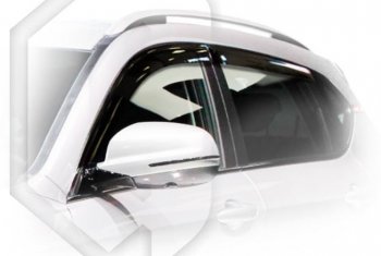 Дефлектор капота CA-Plastiс Haval H2 (2014-2021) (Classic полупрозрачный, Без хром.молдинга)
