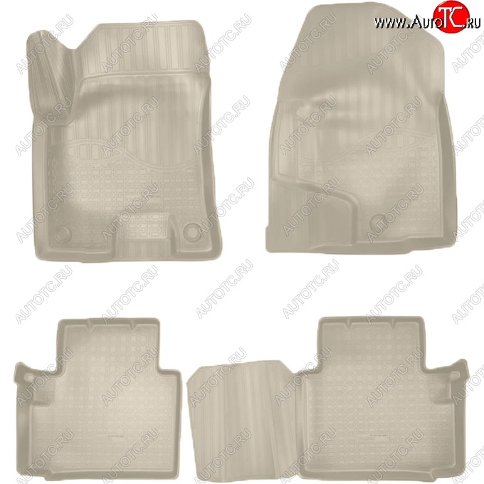 3 399 р. Коврики салонные Noplast (3D)  Haval H2 (2014-2021) (Бежевые)  с доставкой в г. Кемерово
