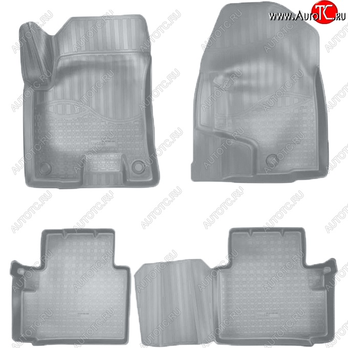 3 399 р. Коврики салонные Noplast (3D)  Haval H2 (2014-2021) (Серые)  с доставкой в г. Кемерово