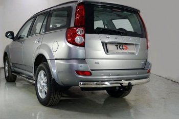 17 299 р. Защита заднего бампера (овальная) ТСС (нержавейка d75х42 мм) Haval H5 рестайлинг (2020-2023)  с доставкой в г. Кемерово. Увеличить фотографию 1