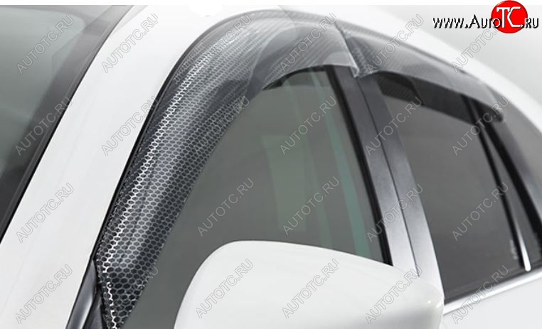 2 479 р. Дефлектора окон CA-Plastiс  Haval H5 (2020-2023) рестайлинг (Серия Art графит, Без хром.молдинга, Крепление только на скотч)  с доставкой в г. Кемерово