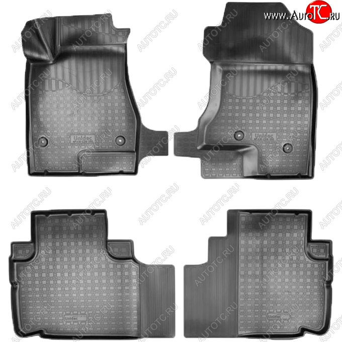 2 799 р. Коврики салонные Noplast (3D)  Haval H6 (2013-2020) (Черные)  с доставкой в г. Кемерово