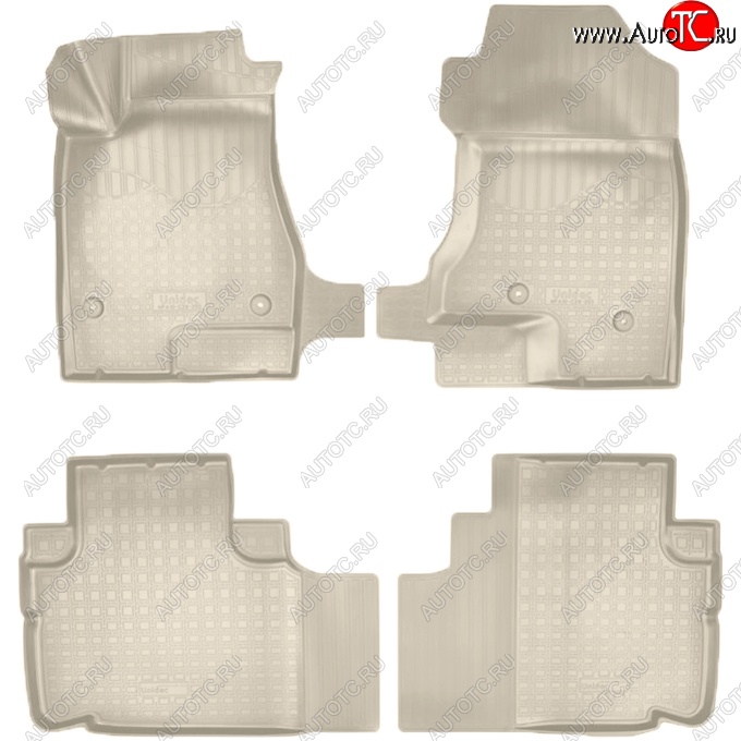 3 399 р. Коврики салонные Noplast (3D)  Haval H6 (2013-2020) (Бежевые)  с доставкой в г. Кемерово