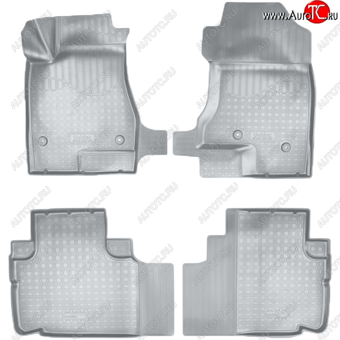 3 099 р. Коврики салонные Noplast (3D)  Haval H6 (2013-2020) (Серые)  с доставкой в г. Кемерово