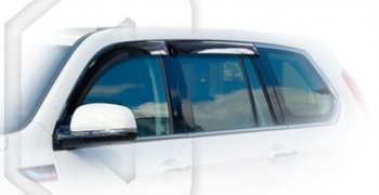 2 299 р. Дефлектора окон CA-Plastiс Haval H9 1-ый рестайлинг (2017-2019) (серия Classic полупрозрачный, Без хром молдингов)  с доставкой в г. Кемерово. Увеличить фотографию 2