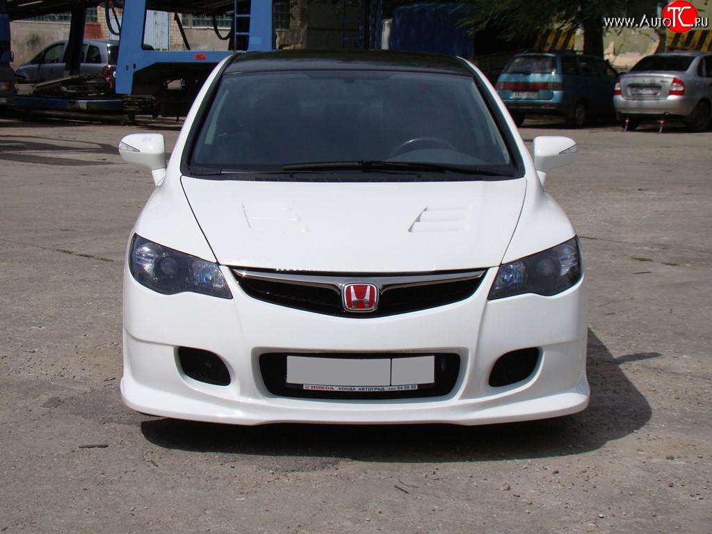 18 999 р. Передний бампер INGS Extreem  Honda Civic  FD (2005-2011) седан дорестайлинг, седан рестайлинг (Неокрашенный)  с доставкой в г. Кемерово