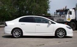 15 999 р. Пороги накладки INGS Extreem  Honda Civic  FD (2005-2011) седан дорестайлинг, седан рестайлинг (Неокрашенные)  с доставкой в г. Кемерово. Увеличить фотографию 2