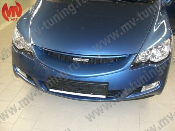 4 599 р. Решетка радиатора MUGEN  Honda Civic  FD (2005-2008) седан дорестайлинг (Неокрашенная)  с доставкой в г. Кемерово. Увеличить фотографию 3