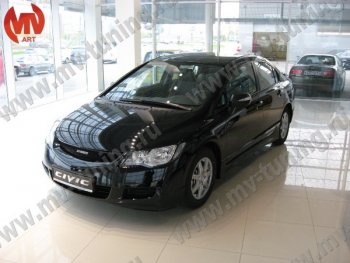 4 599 р. Решетка радиатора MUGEN  Honda Civic  FD (2005-2008) седан дорестайлинг (Неокрашенная)  с доставкой в г. Кемерово. Увеличить фотографию 5