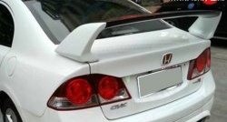 8 799 р. Спойлер M-VRS 2 Honda Civic FD седан дорестайлинг (2005-2008) (Неокрашенный)  с доставкой в г. Кемерово. Увеличить фотографию 2