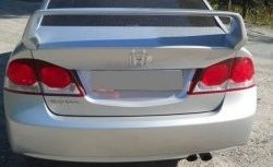 5 249 р. Спойлер Mugen-Style Honda Civic FD седан дорестайлинг (2005-2008) (Неокрашенный)  с доставкой в г. Кемерово. Увеличить фотографию 2